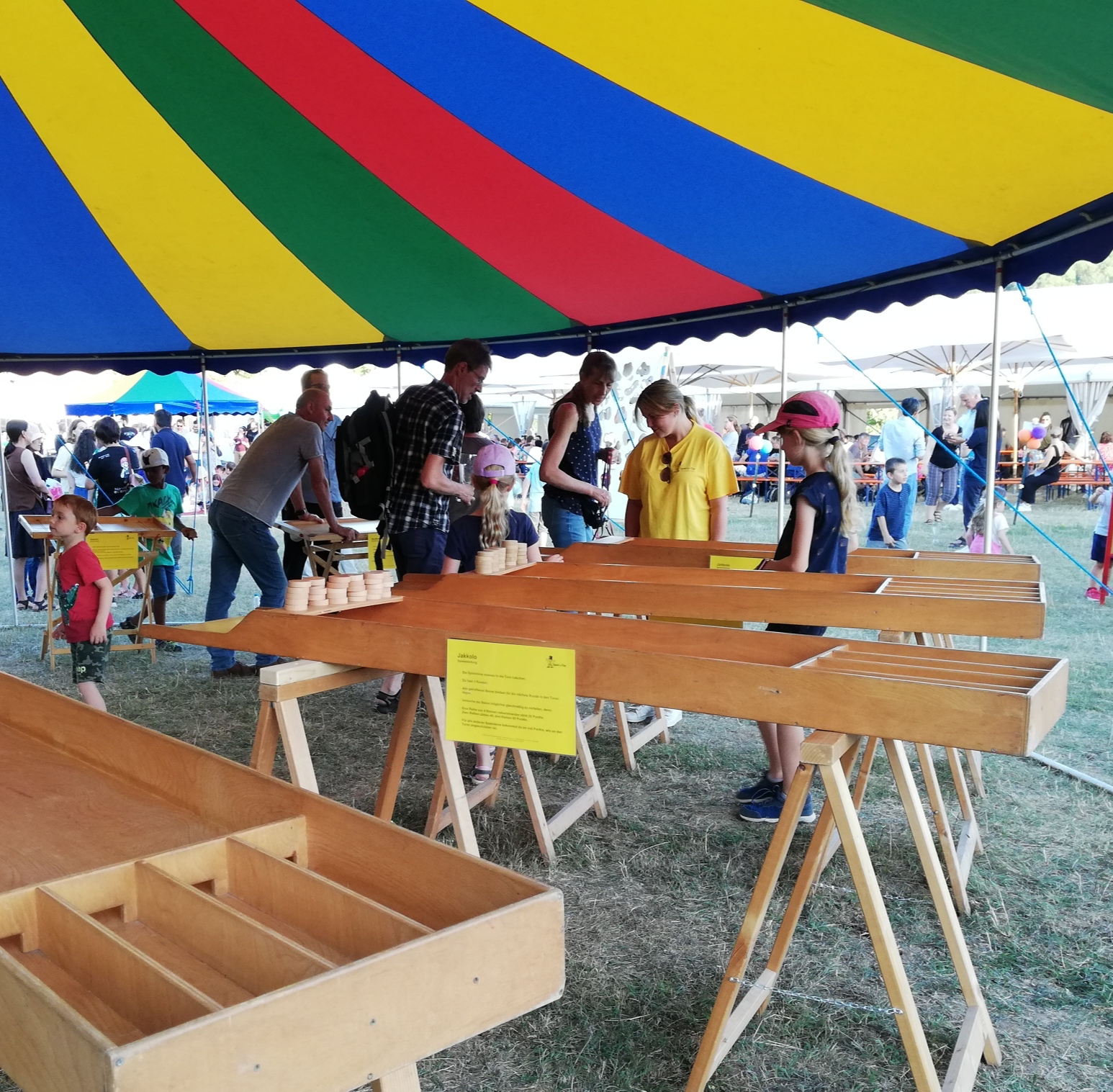 Die Spiele für das Sommerfest von WeberHaus in Rheinau-Linx